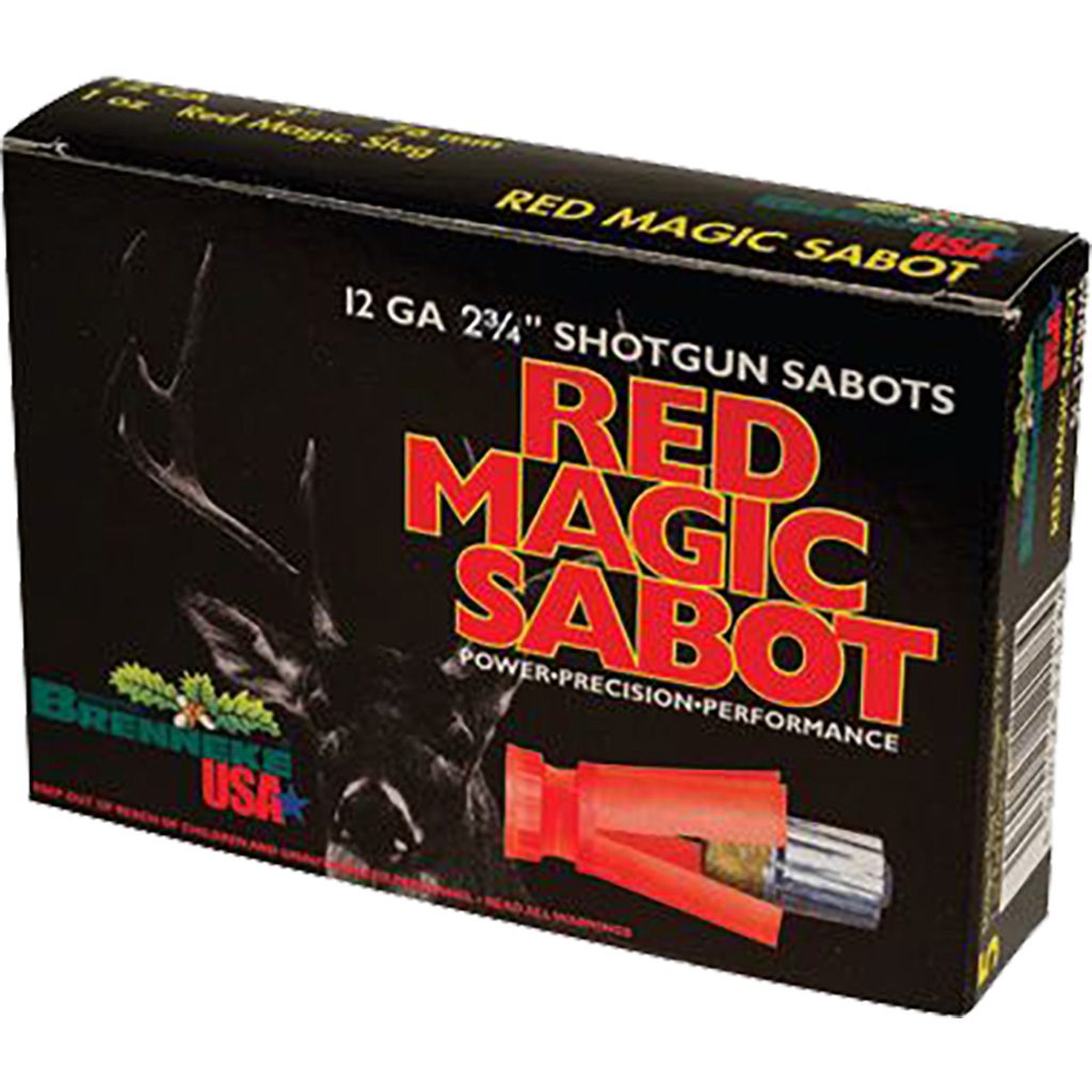 Brenneke Red Magic Sabot Slugs 12 ga. 2 3/4 in. 1 oz. 5 rd. - Image 2