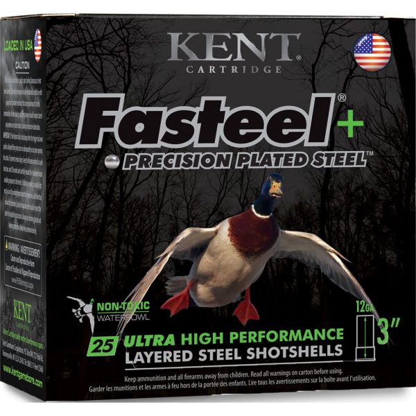 Kent Fasteel Precison Plated Steel Load 12ga. 3 in. 1 1/4oz. 2 & 4 25 rd.