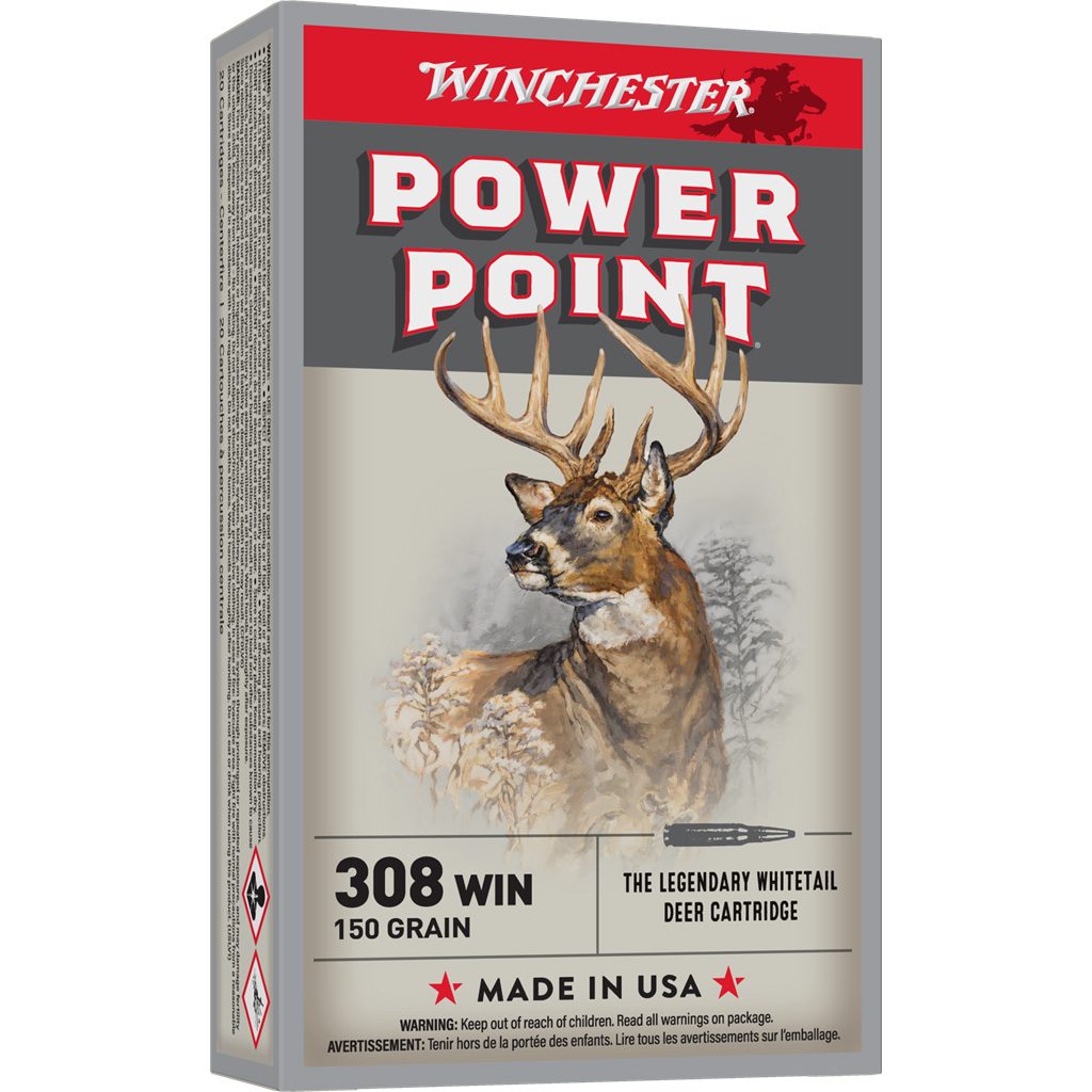Winchester Power-Point Rifle Ammo 308 Win. 150 gr. 20 rd. - Image 2