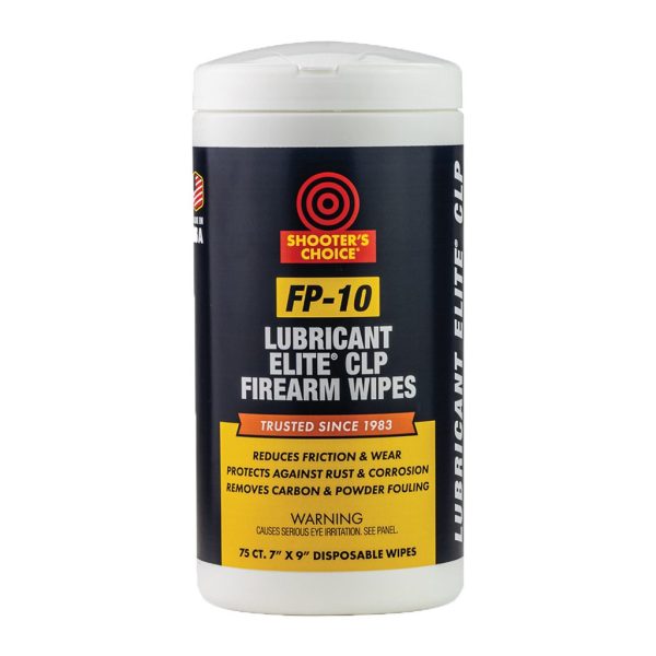 Shooters Choice FP-10 Lubricant Elite CLP Wipes 75 pk.