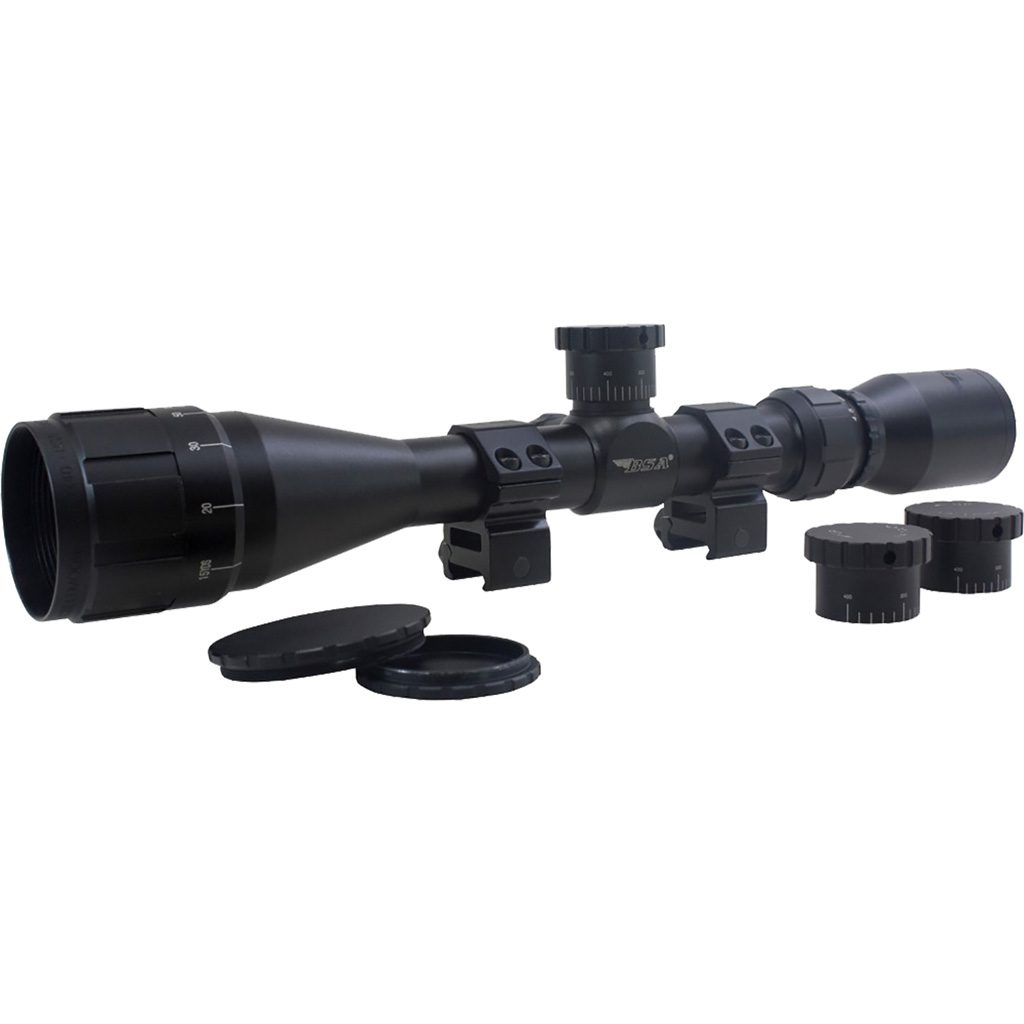 BSA Optics Sweet 223 AO Rifle Scope 4-12x40mm w/ Weaver Rings - Image 2