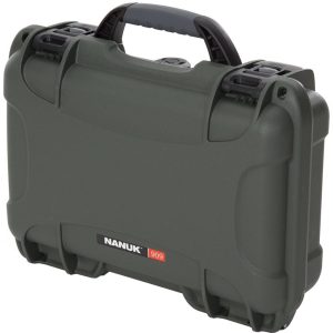 Nanuk Pistol and Accessory Hard Case w/Foam Olive 11.4 in. x 7 in. x 3.6 in