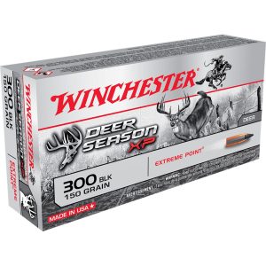 Winchester Deer Season XP Rifle Ammo 300 AAC Blackout 150gr. Ext Point Polymer 20rd