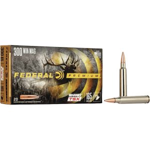 Federal Premium Rifle Ammo 300 Win. Mag. 165 gr. Barnes TSX 20 rd.