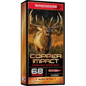 Winchester Copper Impact Rifle Ammo 6.8 Western 162 gr. Copper Impact LF 20 rd.