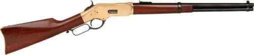 CIMARRON 1866 YELLOWBOY 45LC 19" W/ SADDLE RING BRS RECVR  BLUED BBL