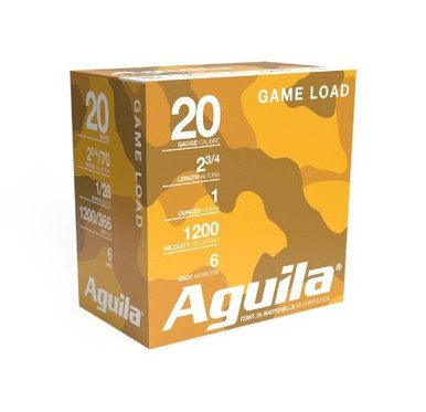 1CHB2006__79615.1726669118.386.513.jpg Aguila 20 Gauge Ammunition 1CHB2006 2 3/4" 1oz 1220 Fps #6 Shot 25 Rounds