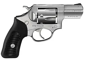 RUGER SP101 38SPL+P REV 2.25" STS BLK RBR GRP FXD SIGHTS