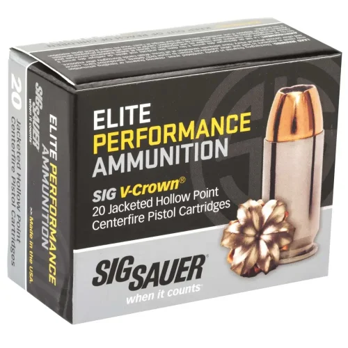 28547-14162575.webp SIG SAUER V-CROWN 45ACP 200GR JHP 20RD BX 200RD CASE