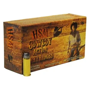 HSM AMMUNITION 357MAG 158GR HL SWC 50RD BOX 10 BOXES PER CASE