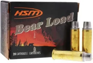 HSM AMMUNITION 45 COLT 325GR HL WFN 20RD BOX 20 BOXES PER CASE