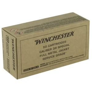 WINCHESTER SRVCE GRADE 38SPL 130G FMJ 50RD BX