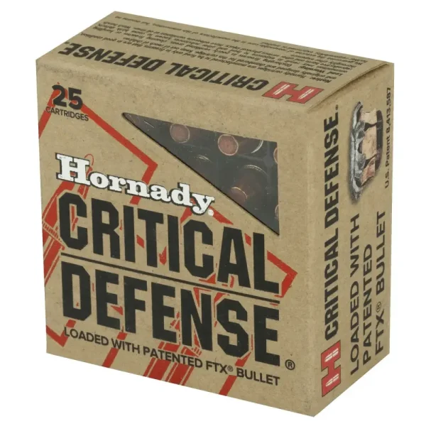 36354-14142638.webp HORNADY CRITICAL DEFENSE 32AUTO 60G FTX 25RD BX 250RD CASE