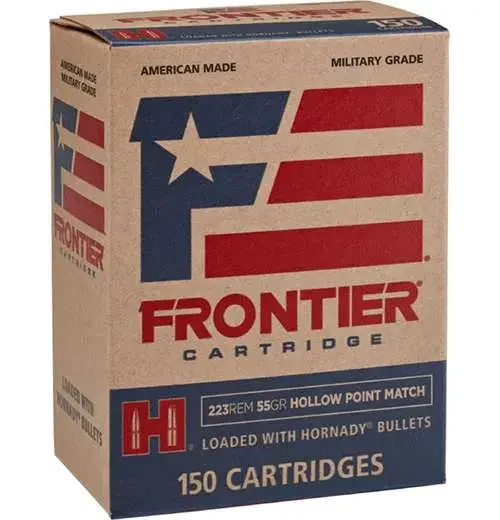 FRONTIER® 223 REM 55 GR HOLLOW POINT MATCH™ (150 - ORIENTED) 150RD/BX 8BX/CS