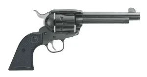 RUGER VAQUERO BLUED 357 MAG S/A REV 5.5" WD GRPS