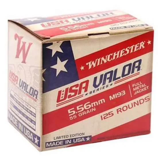 WINCHESTER 5.56 MM 193 55 FMJ WIN LC 125RD BULK 125 RD/BX 10 BX/CS
