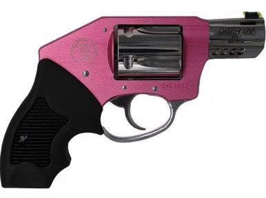 53812__05674.1741034478.386.513.jpg Charter Arms Model 53812 Coyote .380 ACP 2" 5 Rounds Pink/Hi-Polish Concealed Hammer
