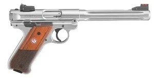 RUGER MRK IV HNTR 22LR 6.9" STS BLK GRP FO ADJ SGHT 10RD