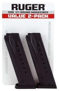 RUGER MAGAZINE TWO PACK SR9 17RD