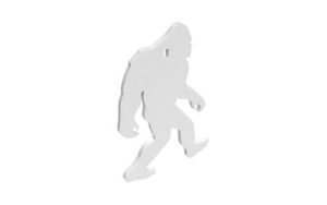 B/C AR500 3/8" SILHOUETTE YETI WHT
