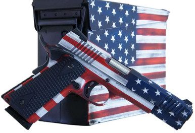 Citadel CITC45FUSAAC 1911-A1 .45 ACP 5" 8+1 US Flag Cerakote w/ Cerakoted Ammo Can