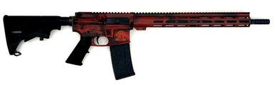 Great Lakes Firearms GL15223B-LRD 223 Wylde 16" 30+1 Battleworn Lipstick Red Cerakote/Nitride Barrel