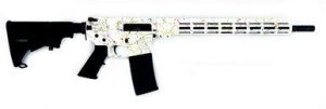 Great Lakes Firearms 223 Wylde GL15223SWHT Saved By The Splatter AR-15 16" 1:8" Nitride Barrel White & Multi-Colored Splatter Cerakote