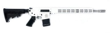 Great Lakes Firearms 450 Bushmaster GL15450SSWHT AR-15 18" 1:24" SS Barrel White Cerakote