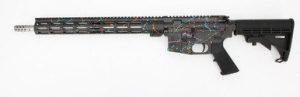 Great Lakes Firearms 223 Wylde GL15223SS-SBLK Saved By The Splatter AR-15 16" 1:8" SS Barrel Black & Multi-Colored Splatter Cerakote