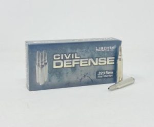 Liberty 223 Rem Ammunition Civil Defense LACD223019 55 Grain Fragmenting Hollow Point Lead-Free 20 Rounds