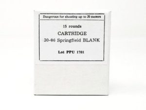 Prvi PPU 30-06 Ammunition PPB3006 Blanks 15 Rounds