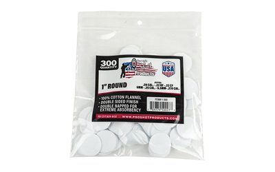 PRO-SHOT PATCH .22-.270CAL 1" 300CT