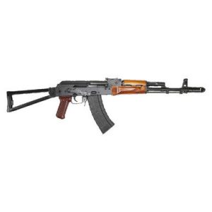 Riley Defense RAK201SF AK74 Classical Teak Wood 16.25" 5.45x39mm 30+1 Wood/Black w/ Side Folding Triangular Stock