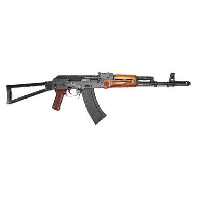 RAK201SF__02356.1667326349.386.513.jpg Riley Defense RAK201SF AK74 Classical Teak Wood 16.25" 5.45x39mm 30+1 Wood/Black w/ Side Folding Triangular Stock
