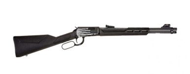 Rossi USA Rio Bravo .22LR 18" Lever Action RL22181SY-EN18 15 Rounds Black/US Flag/Lightning