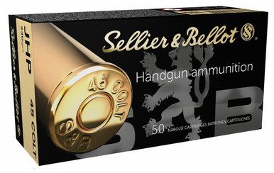 SB45F__12755.1608749739.1280.1280__78331.1633457727.386.513.jpg Sellier & Bellot 45 Colt Ammunition SB45F 230 Grain Jacketed Hollow Point 50 Rounds