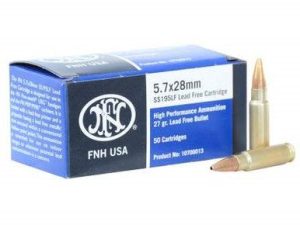 FNH USA 5.7x28mm Ammunition SS195LF 27 gr Lead Free Jacketed Hollow Point 50 rounds