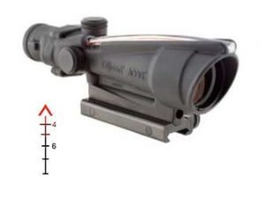 TRIJICON ACOG 3.5X35 .308 BAC CHVN RED