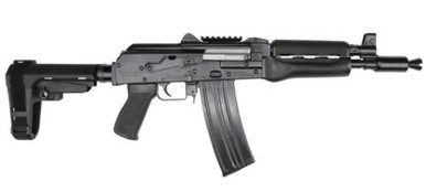 Zastava Arms ZPAP85 5.56 NATO Semi-Auto Pistol 10.5" 30+1 ZP85556TAB Wood Hand Guard Blued W/ SBA3 Brace