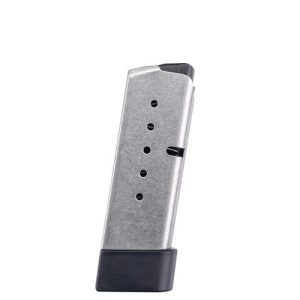 KAHR KS620 FACTORY MAGAZINE WITH GRIP EXTENSION - 40 S&W, 6 ROUNDS, STAINLESS STEEL