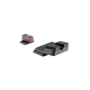 HD XR SIGHTS - S&W M&P SHIELD, SHIELD PLUS, SHIELD 2.0, FRONT ORANGE OUT/GREEN TRIT, REAR BLACK OUT/GREEN TRIT