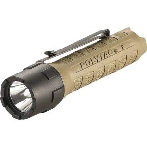 POLYTAC X USB - CLAM - COYOTE - INCLUDES 18650 BATTERY