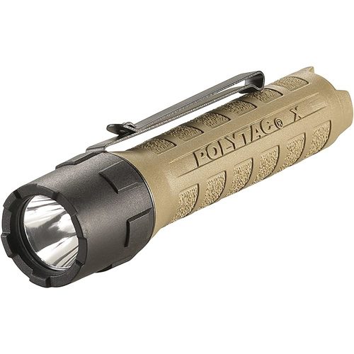 POLYTAC X USB - CLAM - COYOTE - INCLUDES 18650 BATTERY