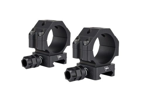 SCOPE RINGS W/ Q-LOC - BLACK, LOW, FITS 35MM TUBES, 1"H