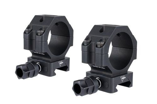 SCOPE RINGS W/ Q-LOC - BLACK, FITS 30MM TUBES, MEDIUM, 1.1"H