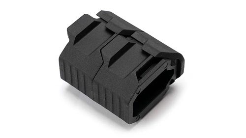 M-LOK STACKED ANGLED GRIP W/ CMS - BLACK