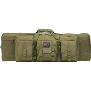 TACTICAL DOUBLE RIFLE BAG - GREEN, 13”H X 43”W X 4”D