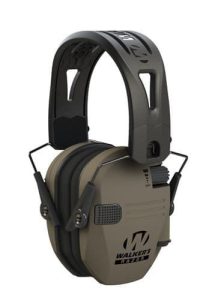 RAZOR TACTI-GRIP MUFFS - FDE W/ BLACK RUBBER HEADBAND, 23 NRR