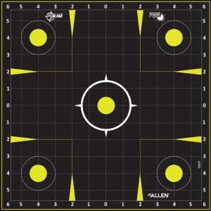 Allen EZ Aim Non-Adhesive Splash Target 12.5" Black and Yellow 30 per Pad