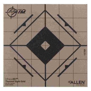Allen EZ Aim Adhesive Thermal Sight Grid Paper Target 6"